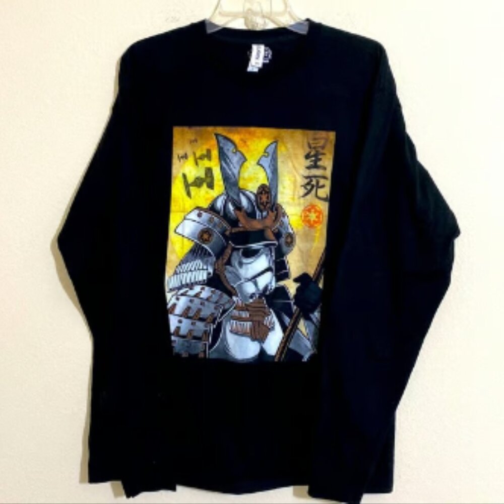 NWOT TULTEX STAR WARS Samurai Stormtrooper Long Sleeve T-Shirt Men's Size L